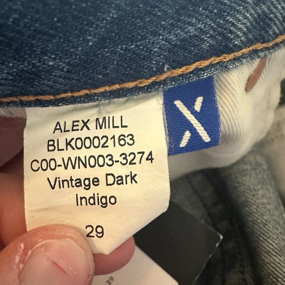 NWT Alex Mill The Bev Relaxed Jeans vintage dark indigo size 29 - Picture 6 of 11